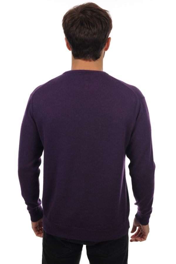 Baby Alpaca heren kasjmier nestor alpa purple 3xl